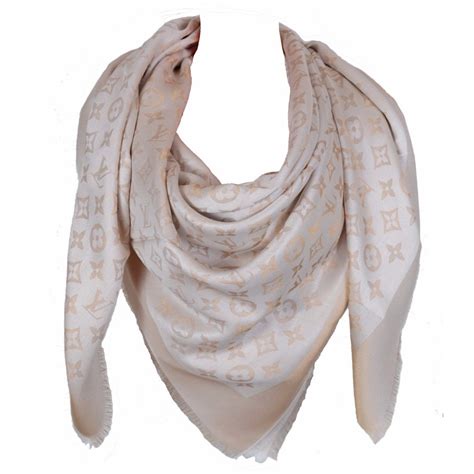 Silk stole Louis Vuitton Beige in Silk 